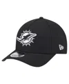 New Era Men's Black Miami Dolphins Team Collection 9forty M-crown A-frame Adjustable Hat
