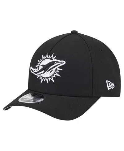 New Era Men's Black Miami Dolphins Team Collection 9forty M-crown A-frame Adjustable Hat