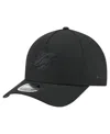 New Era Men's Black Miami Dolphins Team Collection 9forty M-crown A-frame Adjustable Hat