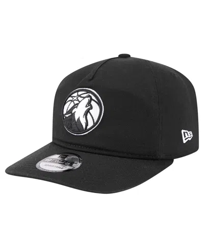 New Era Men's Black Minnesota Timberwolves 19twenty Adjustable Hat In Brown