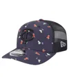 New Era Men's Black Minnesota Twins Adventure Drinks Pattern 9seventy Stretch-snap Hat