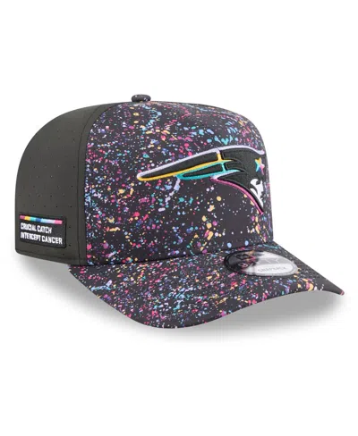 New Era Men's Black New England Patriots 2025 Nfl Crucial Catch A-frame 9fifty Snapback Hat