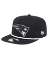 New Era Men's Black New England Patriots B-dub Golfer Snapback Hat In Black