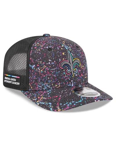 New Era Men's Black New Orleans Saints 2025 Nfl Crucial Catch 9seventy Adjustable Hat