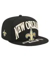 New Era Men's Black New Orleans Saints Oversized 59fifty Fitted Hat In Black