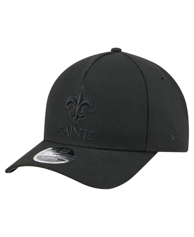 New Era Men's Black New Orleans Saints Team Collection 9forty M-crown A-frame Adjustable Hat