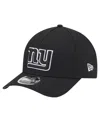 New Era Men's Black New York Giants Team Collection 9forty M-crown A-frame Adjustable Hat
