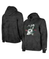 New Era Men's Black New York Jets Identity Helmet Enzyme Washed Pullover Hoodie In Black