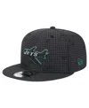 New Era Men's Black New York Jets Midnight Ink Pop Outline 9fifty Snapback Hat In Black