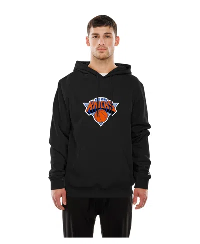New Era Men's Black New York Knicks Front Back Logo Hoodie