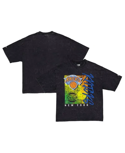 New Era Men's Black New York Knicks Sport Classics Enzyme Washed T-shirt