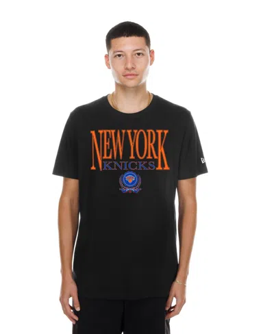 New Era Men's Black New York Knicks Wordmark T-shirt