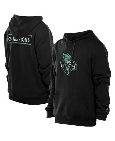 New Era Men's Black New York Liberty Champions Premium Pullover Hoodie Sweatshirt