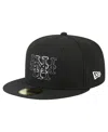 New Era Men's Black New York Mets Tri-hit 59fifty Fitted Hat In Black