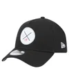 New Era Men's Black New York Yankees 9forty A-frame Adjustable Hat In Black