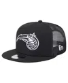 New Era Men's Black Orlando Magic 9fifty Snapback Trucker Hat