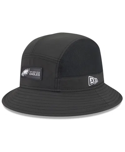 New Era Men's Black Philadelphia Eagles 2025 Sideline Bucket Hat