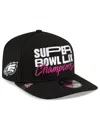 New Era Men's Black Philadelphia Eagles Super Bowl Lix Champions Parade A-frame 9fifty Snapback Hat In Black