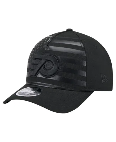 New Era Men's Black Philadelphia Flyers Game Day Stealth Flag 9forty A-frame Adjustable Hat