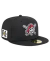 Shop New Era Men's Black Pittsburgh Pirates 2025 Spring Training 59fifty Fitted Hat