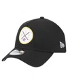 New Era Men's Black Pittsburgh Pirates 9forty A-frame Adjustable Hat In Black