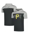 New Era Men's Black Pittsburgh Pirates Active Brushed Hoodie T-shirt In Black