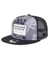 New Era Men's Black Pittsburgh Pirates Bikini Bottom Trucker 9fifty Snapback Hat In Black