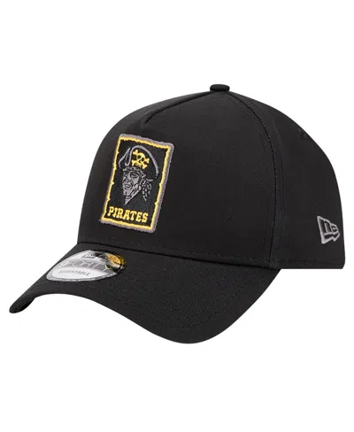New Era Men's Black Pittsburgh Pirates Tonal Pop 9forty A-frame Adjustable Hat