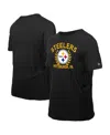 New Era Men's Black Pittsburgh Steelers 2025 Nfl Draft T-shirt In Black