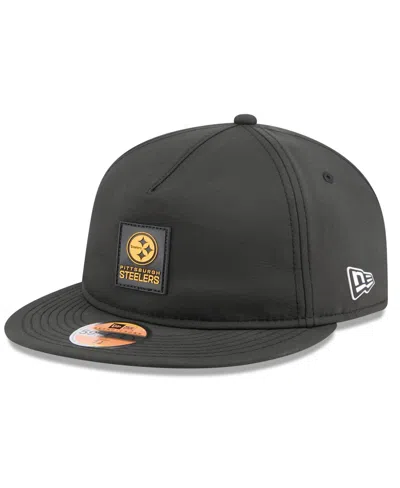 New Era Men's Black Pittsburgh Steelers 2025 Sideline Retro Crown 59fifty Fitted Hat