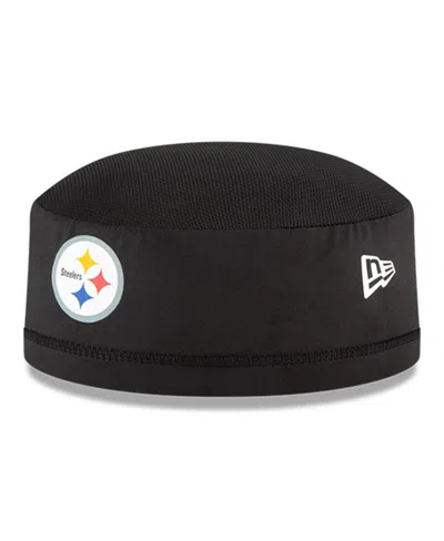 New Era Men's Black Pittsburgh Steelers Nfl Training Skully Cap