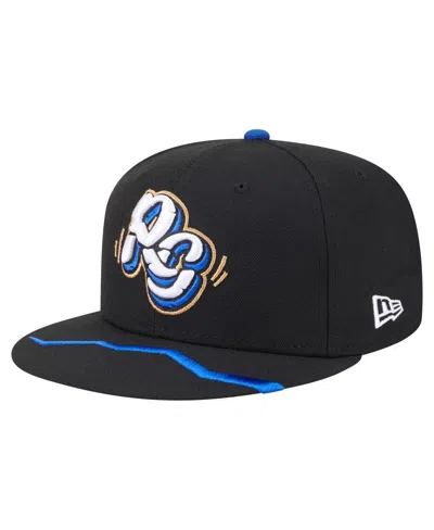 New Era Men's Black Rancho Cucamonga Quakes Authentic Collection 59fifty Fitted Hat