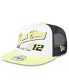 New Era Men's Black Ryan Blaney 9fifty A-frame Retro Script Snapback Hat In Black
