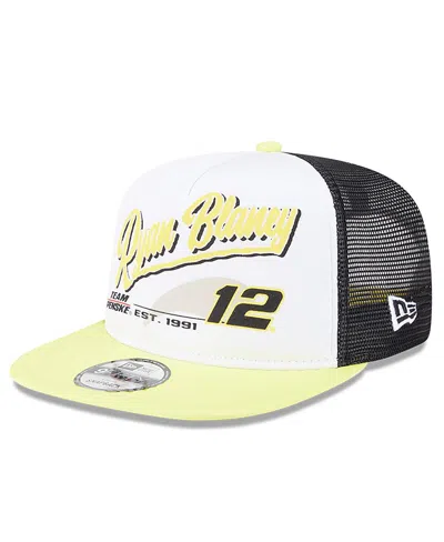 New Era Men's Black Ryan Blaney 9fifty A-frame Retro Script Snapback Hat