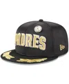 New Era Men's Black San Diego Padres 2025 59fifty Day Gold Leaf 59fifty Fitted Hat