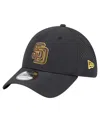 New Era Men's Black San Diego Padres Night 39thirty Flex Hat In Black