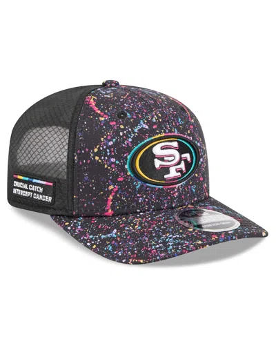 New Era Men's Black San Francisco 49ers 2025 Nfl Crucial Catch 9seventy Adjustable Hat In Multi