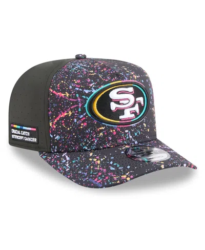 New Era Men's Black San Francisco 49ers 2025 Nfl Crucial Catch A-frame 9fifty Snapback Hat In Gray