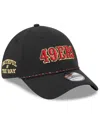 New Era Men's Black San Francisco 49ers 2025 Nfl Rivalries Sideline 39thirty Flex Hat In Black