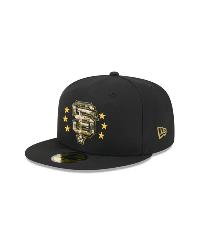 NEW ERA MEN'S BLACK SAN FRANCISCO GIANTS 2024 ARMED FORCES DAY ON-FIELD 59FIFTY FITTED HAT
