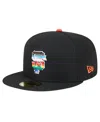 New Era Men's Black San Francisco Giants 2024 Pride On Field 59fifty Fitted Hat In Black