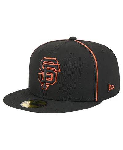 New Era Men's Black San Francisco Giants Soutache 59fifty Fitted Hat