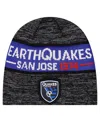 New Era Men's Black San Jose Earthquakes 2025 Kickoff Beanie Hat In Black