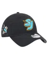 New Era Men's Black San Jose Sharks Deceptor 59fifty Fitted Hat In Black