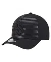 New Era Men's Black Seattle Kraken Game Day Stealth Flag 9forty A-frame Adjustable Hat
