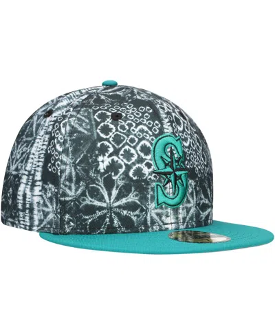 New Era Men's Black Seattle Mariners Sands 59fifty Fitted Hat