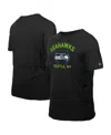 NEW ERA MEN'S BLACK SEATTLE SEAHAWKS 2025 NFL DRAFT T-SHIRT