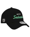 New Era Men's Black Seattle Seahawks Smith 9forty Adjustable Hat