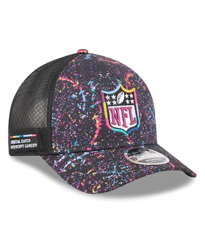 New Era Men's Black Shield Logo 2025 Nfl Crucial Catch 9forty Adjustable Hat