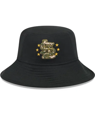 New Era Men's Black St. Louis Cardinals 2024 Armed Forces Day Bucket Hat